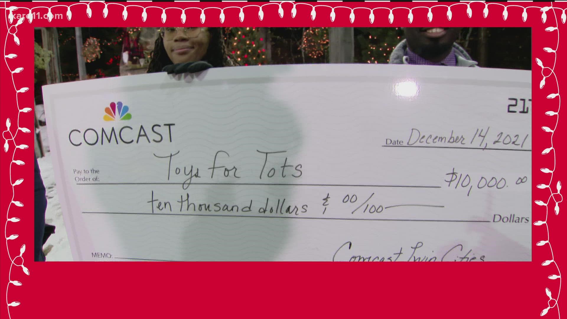 Thanks to everyone who's donating to the Toys for Tots campaign in 2021! 

Find out more about how you can help at http://www.kare11.com/toysfortots.