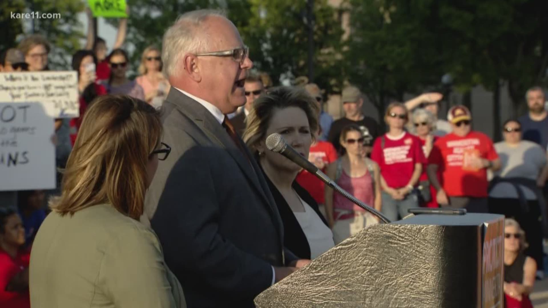 Gov. Tim Walz said he will consider calling a special session to address gun legislation, but only if Senate Republicans agree to hold a vote.