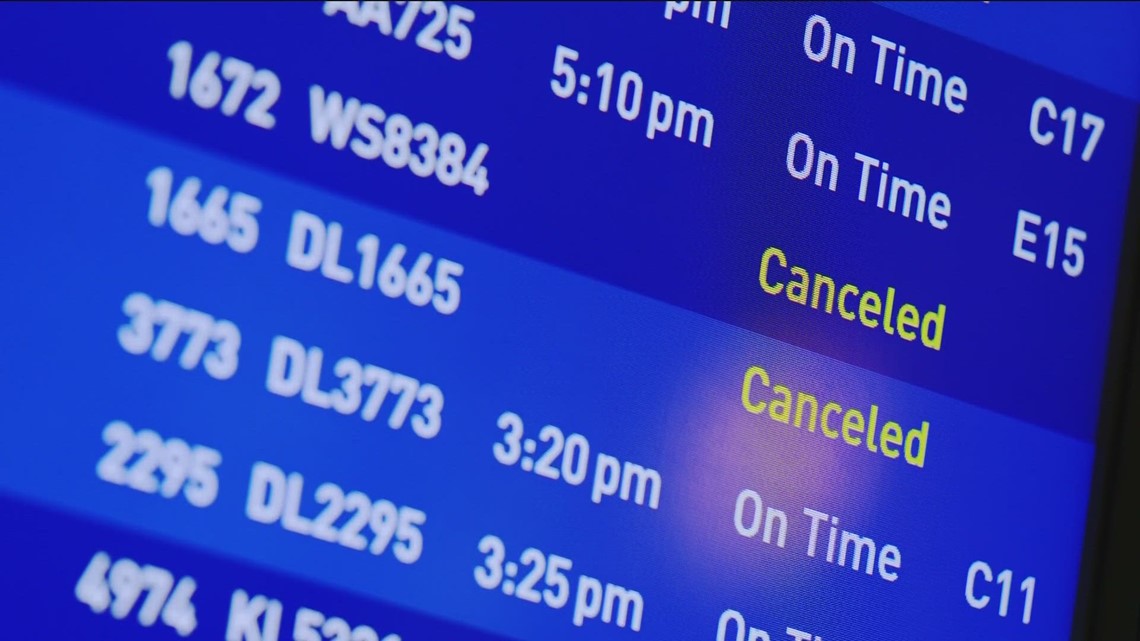 Flight delays, cancellations at MSP due to snowstorm | kare11.com