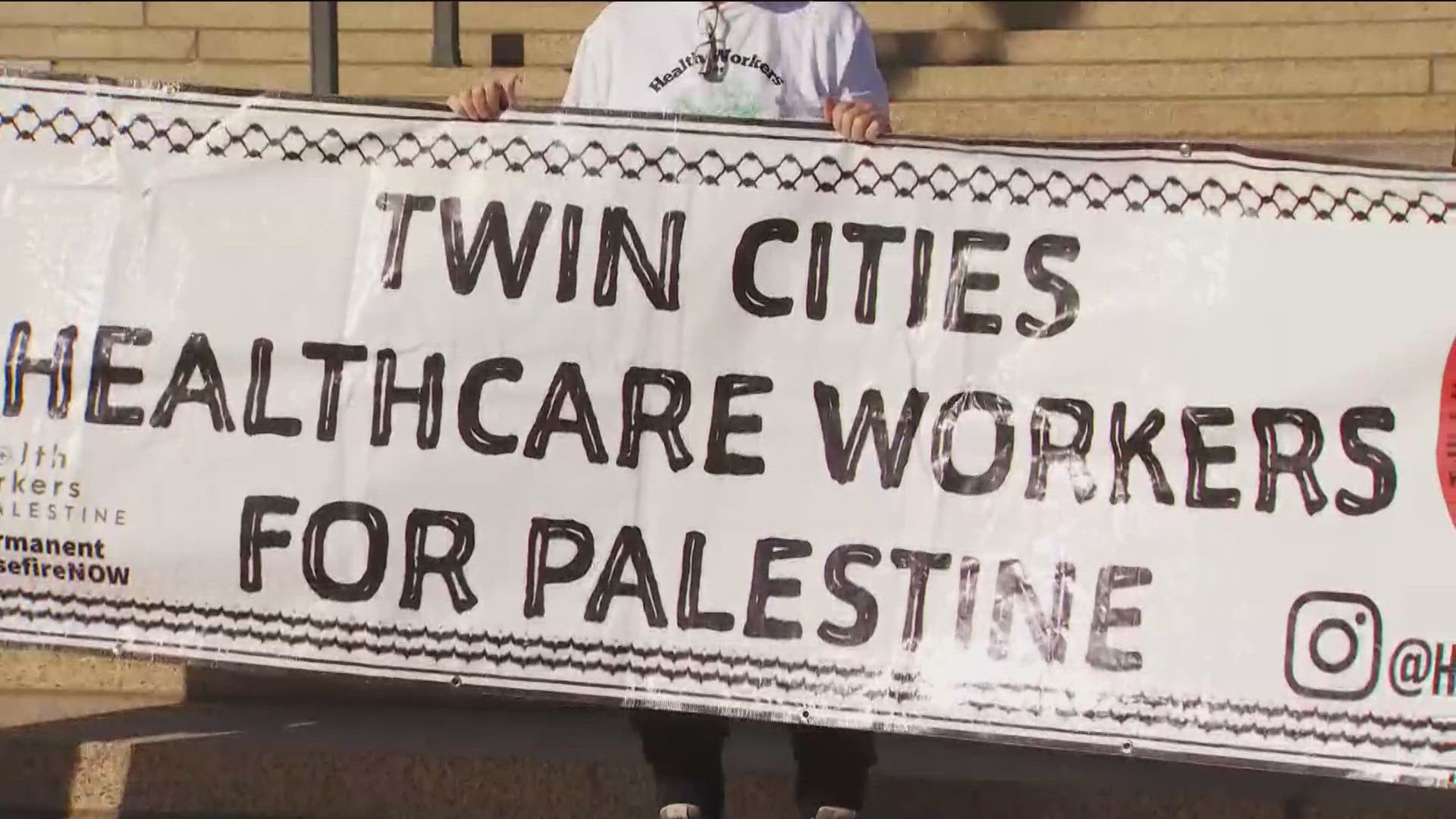 Workers called for their employers to support the liberation of Palestine, aid hospitals and workers and allow employees to openly voice opinions.