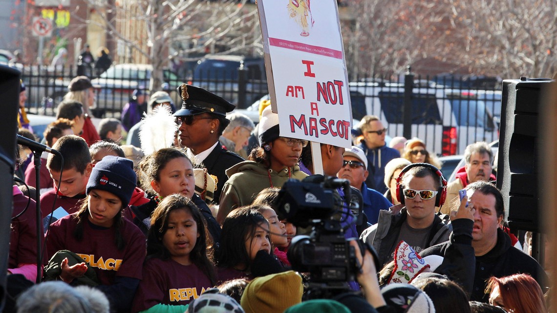 American Indian Movement protests Washington Redskins