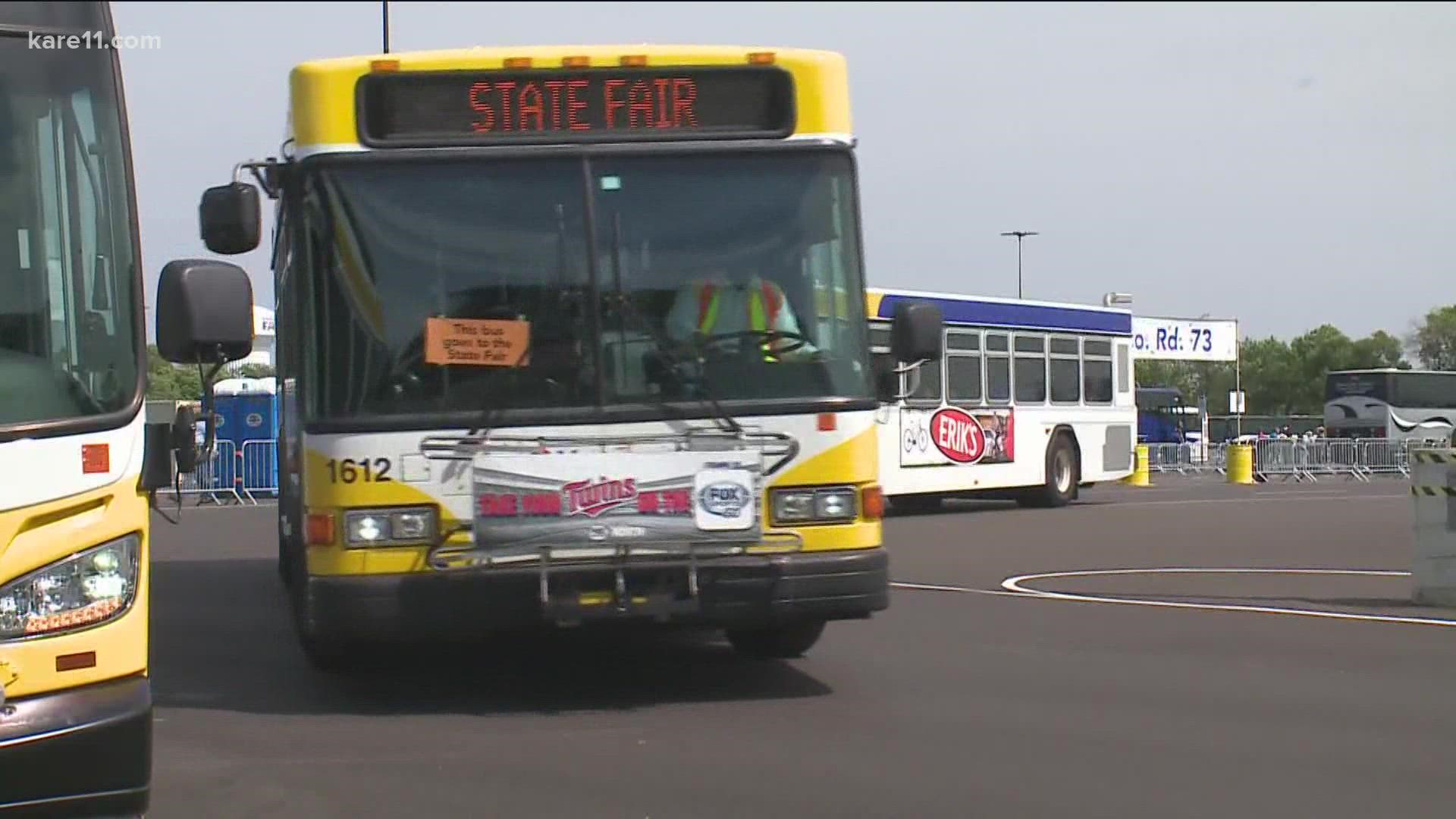 Metro Transit typically provides 10 pickup locations for the fair across the metro, but a bus driver shortage is constraining this year to three.