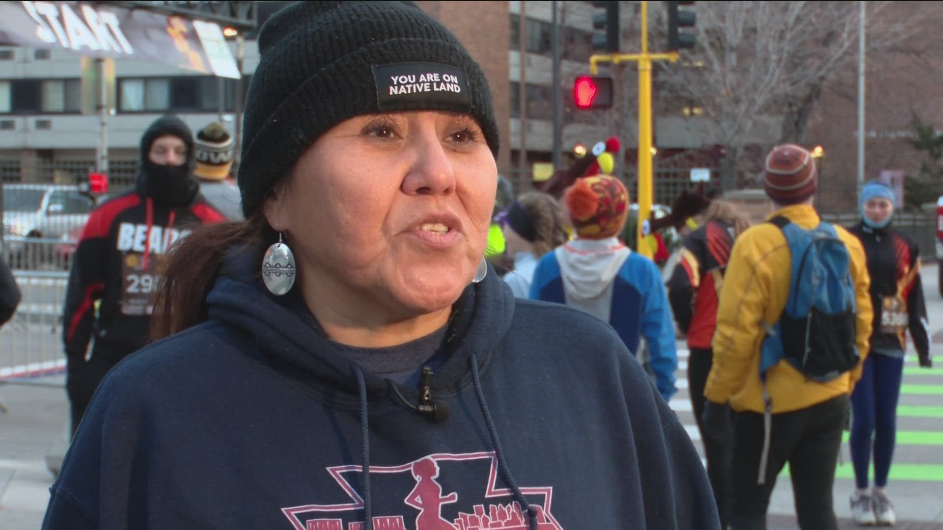 Verna Volker runs for representation of Indigenous women and she wasn't going to skip the opportunity on Thanksgiving... even after a big honor.