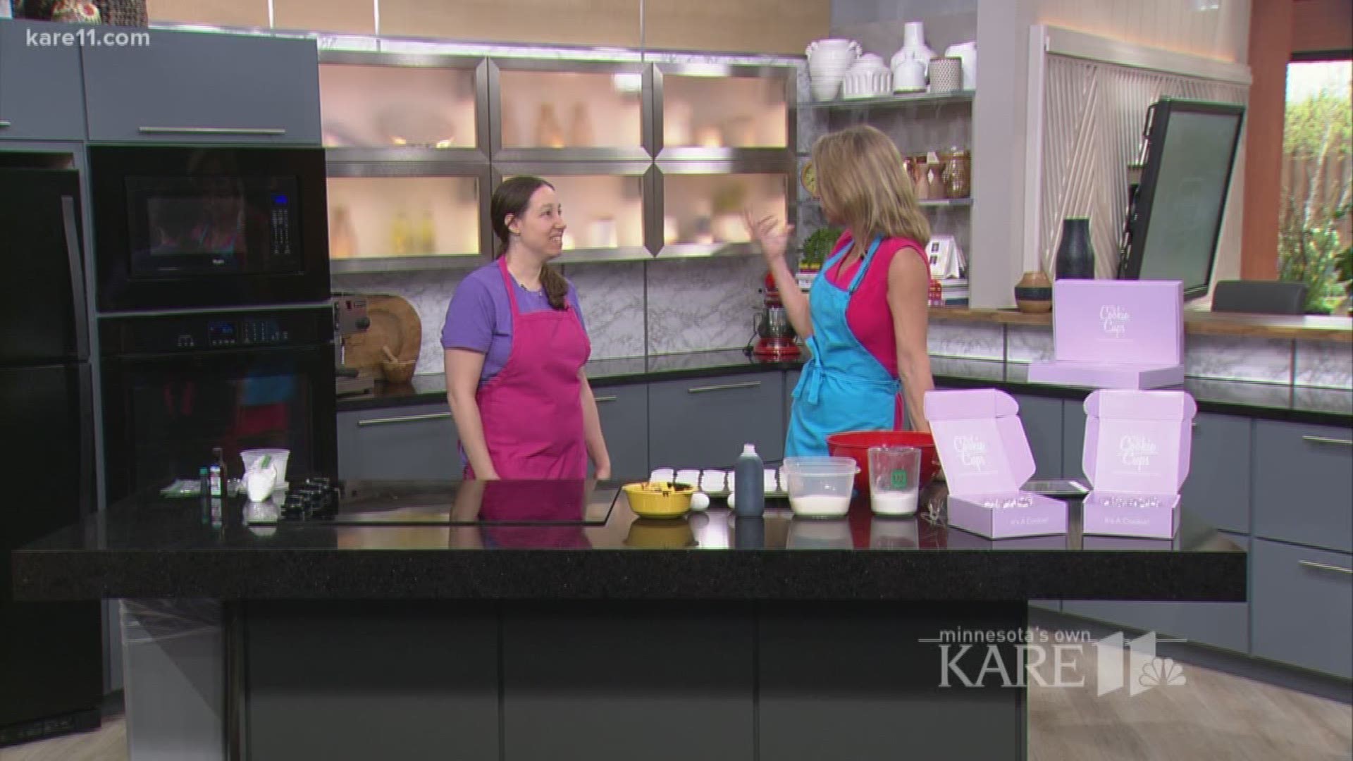 Nicole Pomije joins Kare 11 to share her cookie cupcakes, her signature dessert at her new bakery, The Cookie Cup.