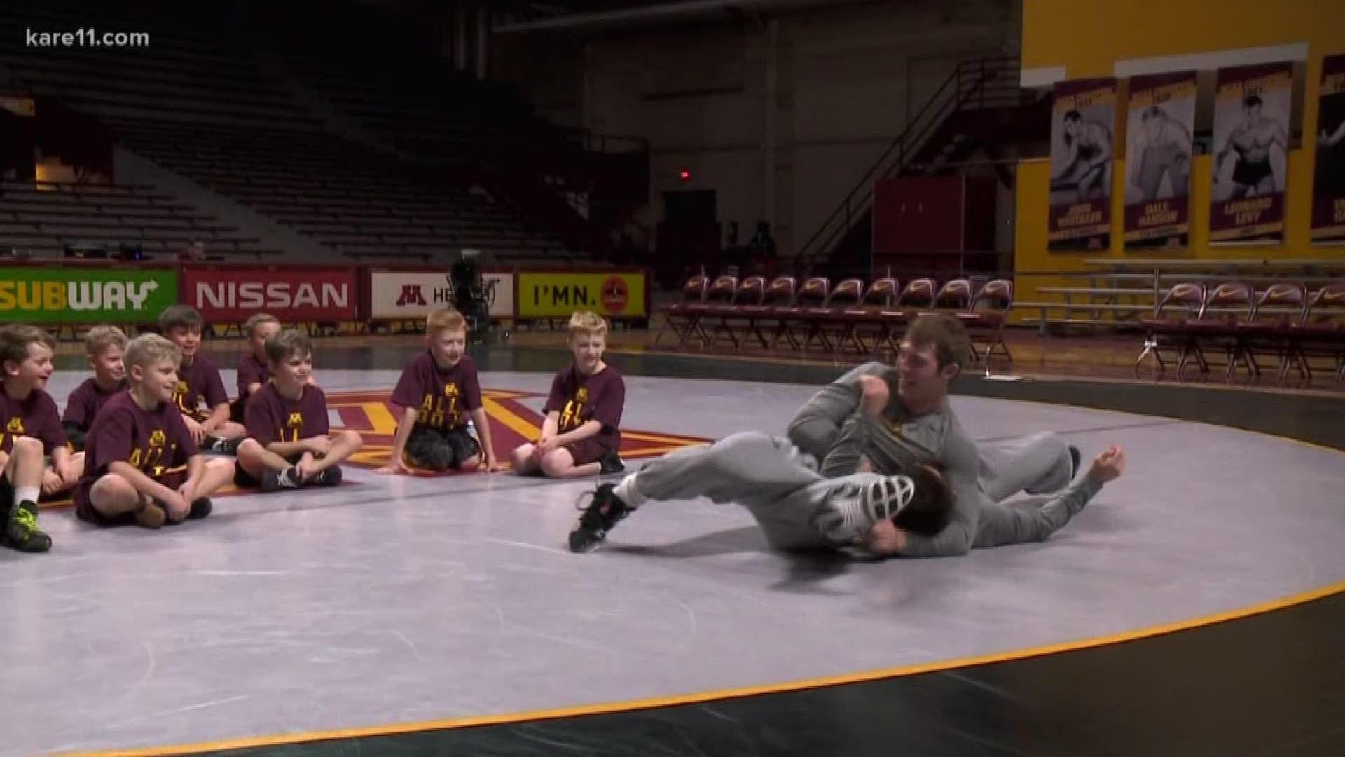 There's not a lot of down time for members of the Gopher wrestling team