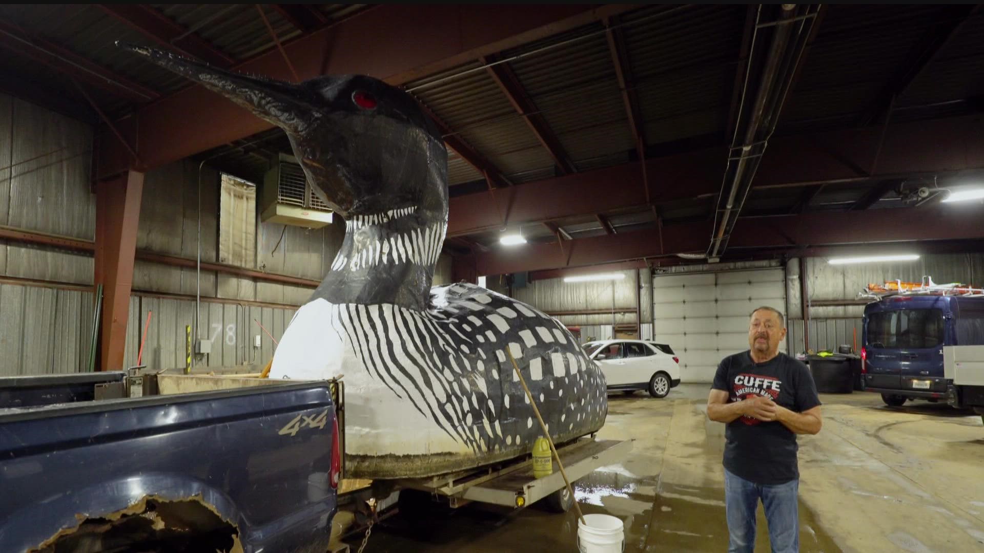 The world’s largest floating loon will temporarily migrate to the Twin Cities from Virginia to be displayed at this year’s Minnesota State Fair.