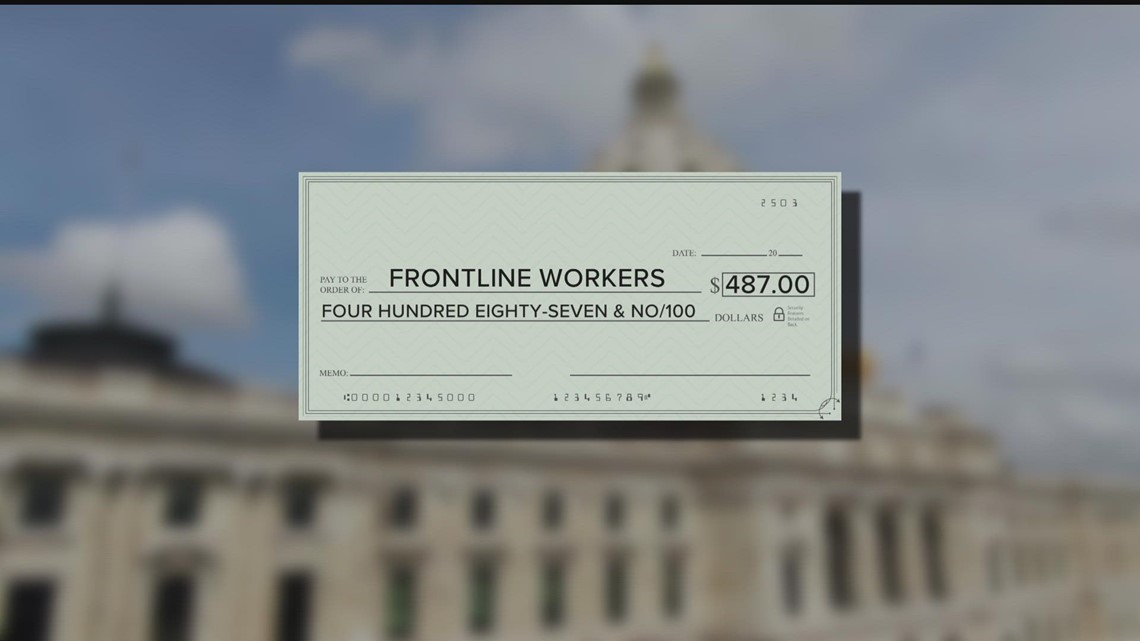 Payments to frontline workers are headed toward bank accounts Wednesday