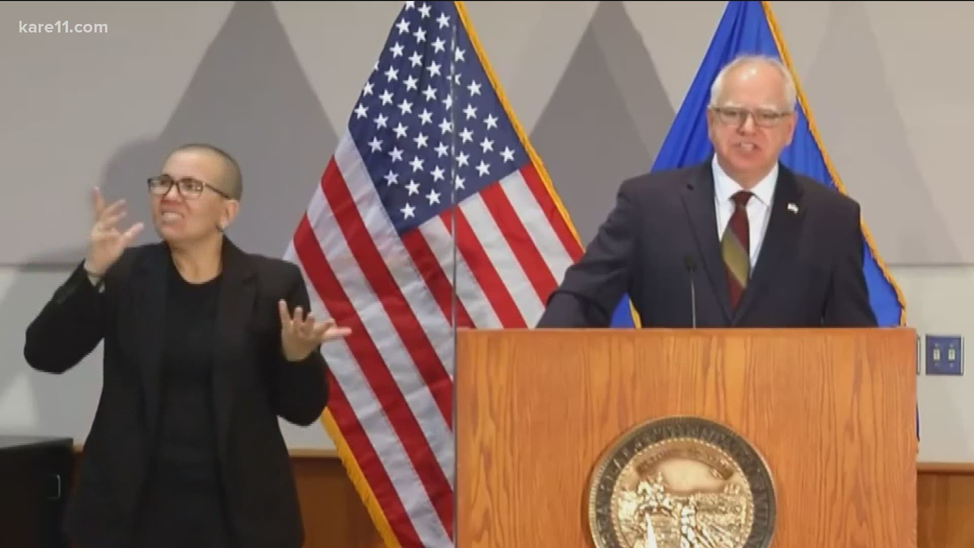Gov. Walz said the federal government has "botched" the rollout, with the latest news about the lack of a promised stockpile.