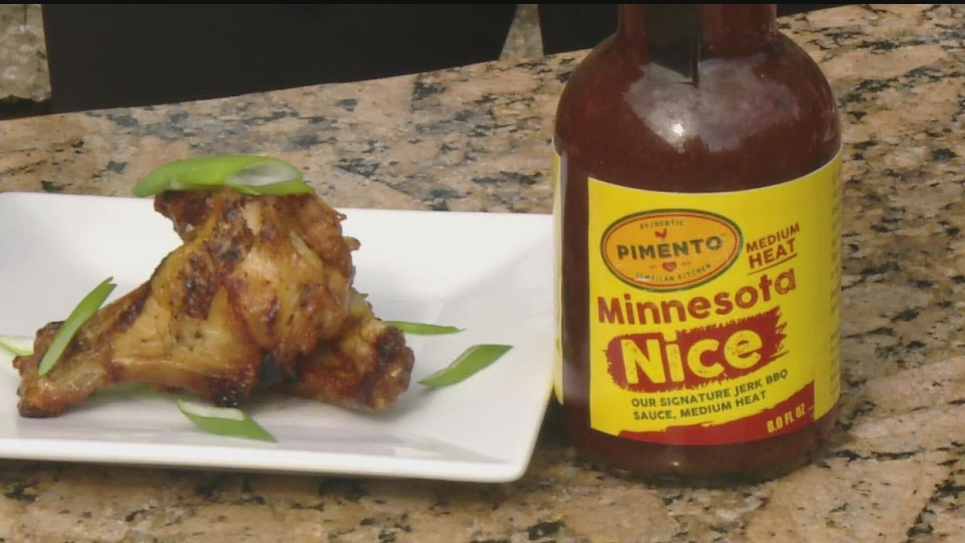During KARE 11 Saturday, the restaurant demonstrated how to use their "MN Nice" and "Kill Dem Wid It" sauces on wings.