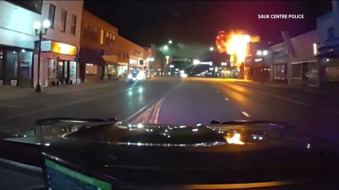 Sauk Centre officers evacuate downtown apartments after explosion, fire