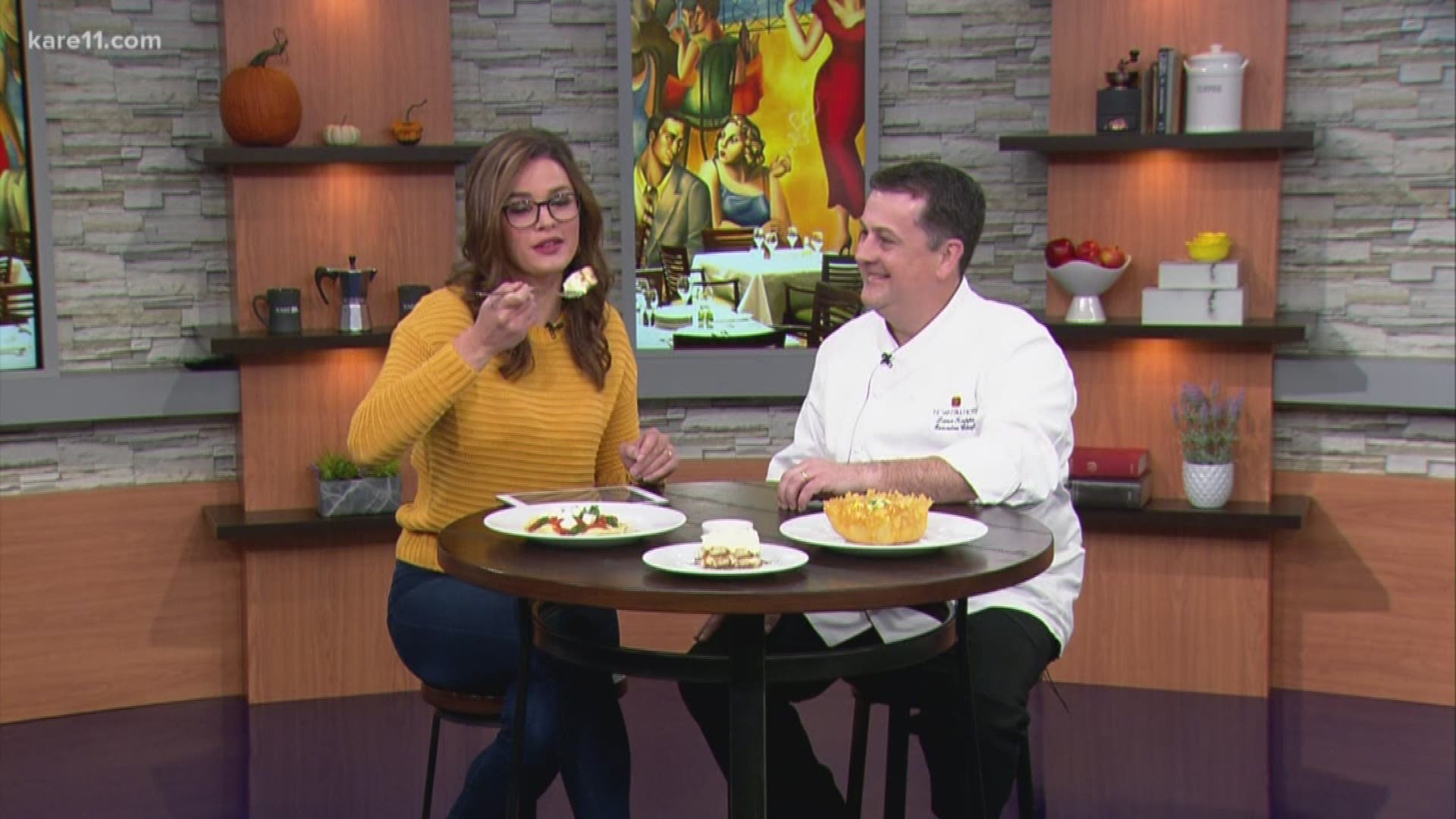 Pazzaluna is celebrating 20 years in business. To mark the occasion, select original menu items will be available at their original 1998 menu prices. Just for tonight, free tiramisu will be served to all diners. Chef Lance Kapps joined KARE 11 Saturday to