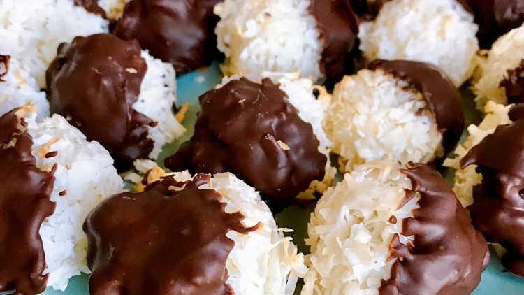 KARE in the Kitchen: Chocolate Covered Coconut Macaroons
