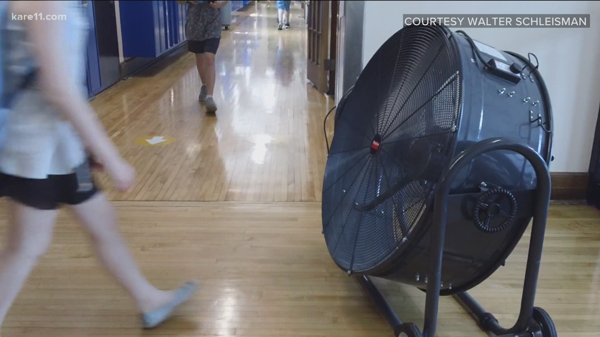 With a prolonged heat wave in the 90s expected all week, some schools are moving to distance learning for a few days to keep students cool.