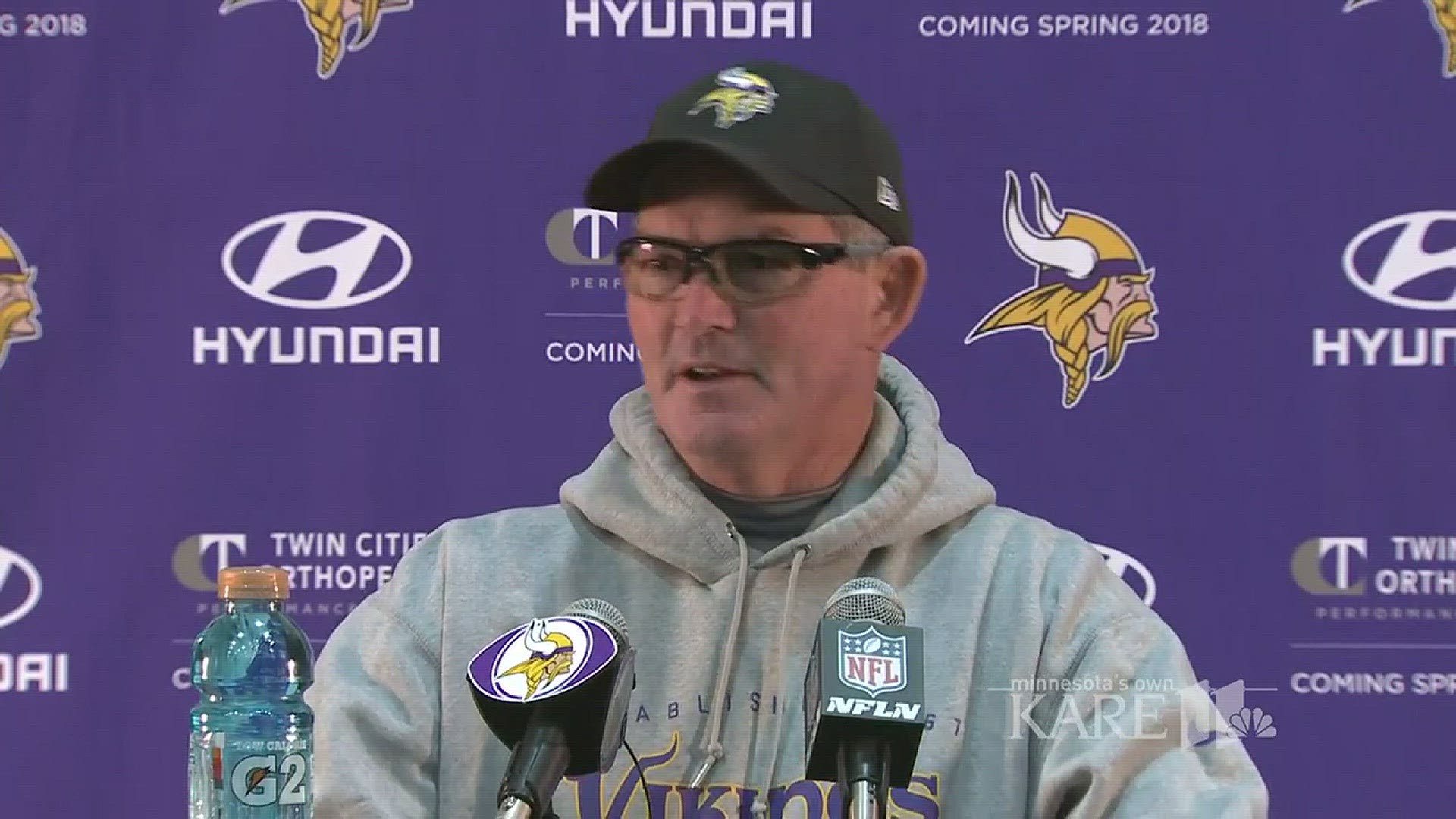 Vikings head coach Mike Zimmer and tight end Kyle Rudolph talk about Teddy Bridgewater's return to practice.