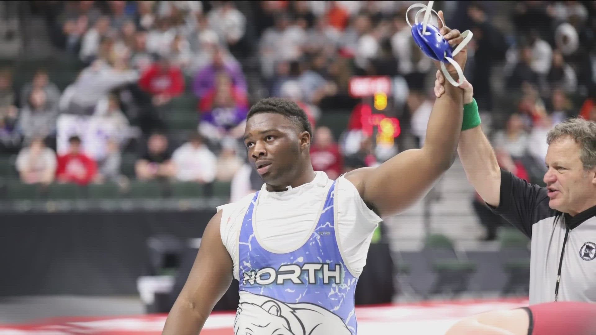 He became the first North High School wrestler to place at State since 1998.