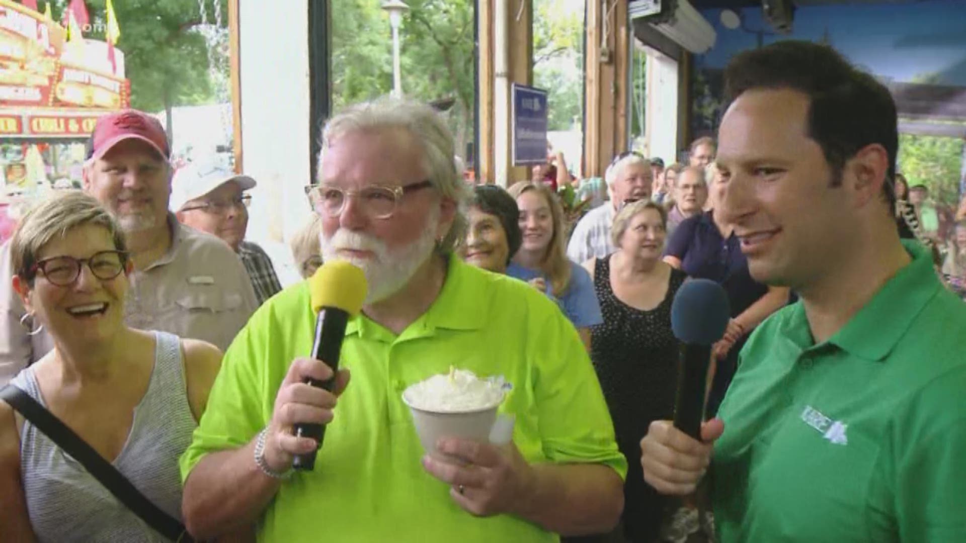 We wished Bobby Jensen a happy birthday at the KARE 11 Barn, in true Minnesota State Fair fashion, with a whole lot of delicious treats. https://kare11.tv/2MFxt3Y