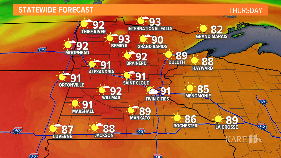 Current weather forecast in the Twin Cities | kare11.com