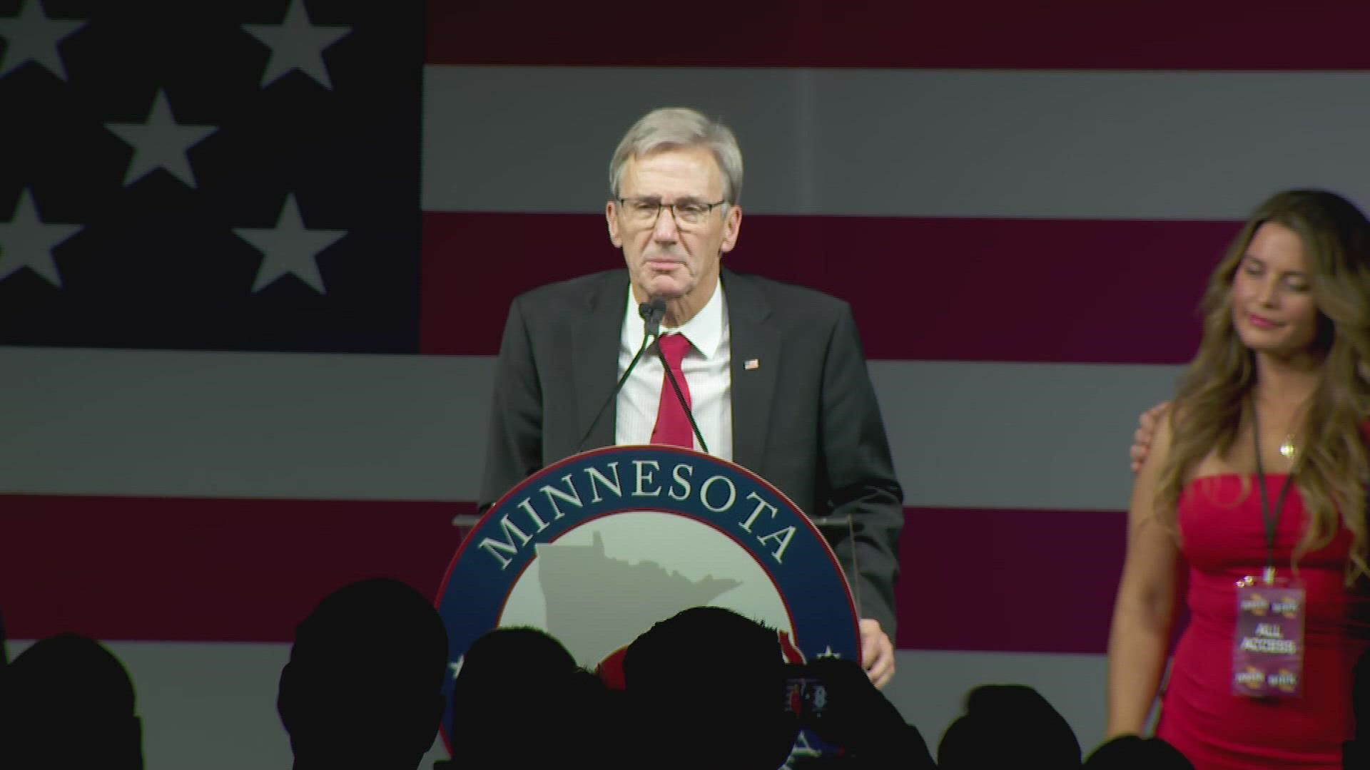 Republican Dr. Scott Jensen thanked his supporters in a concession speech early Wednesday morning, after a successful second bid for governor by Democrat Tim Walz.