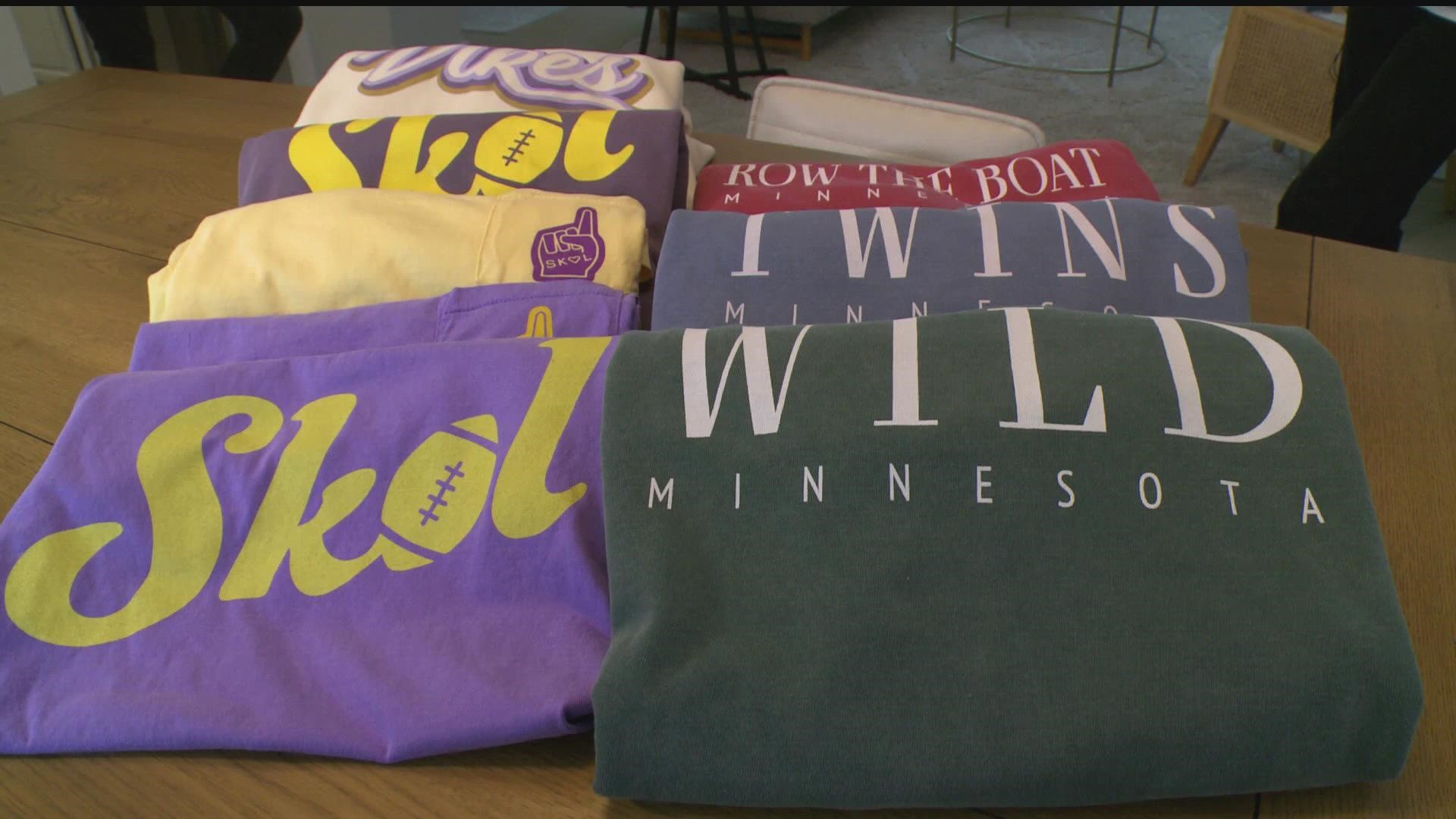 Frustrated by the options out there for women's game day apparel, best friends Jayme Buck and Callie Inman launched Fan Girl MN in 2018.