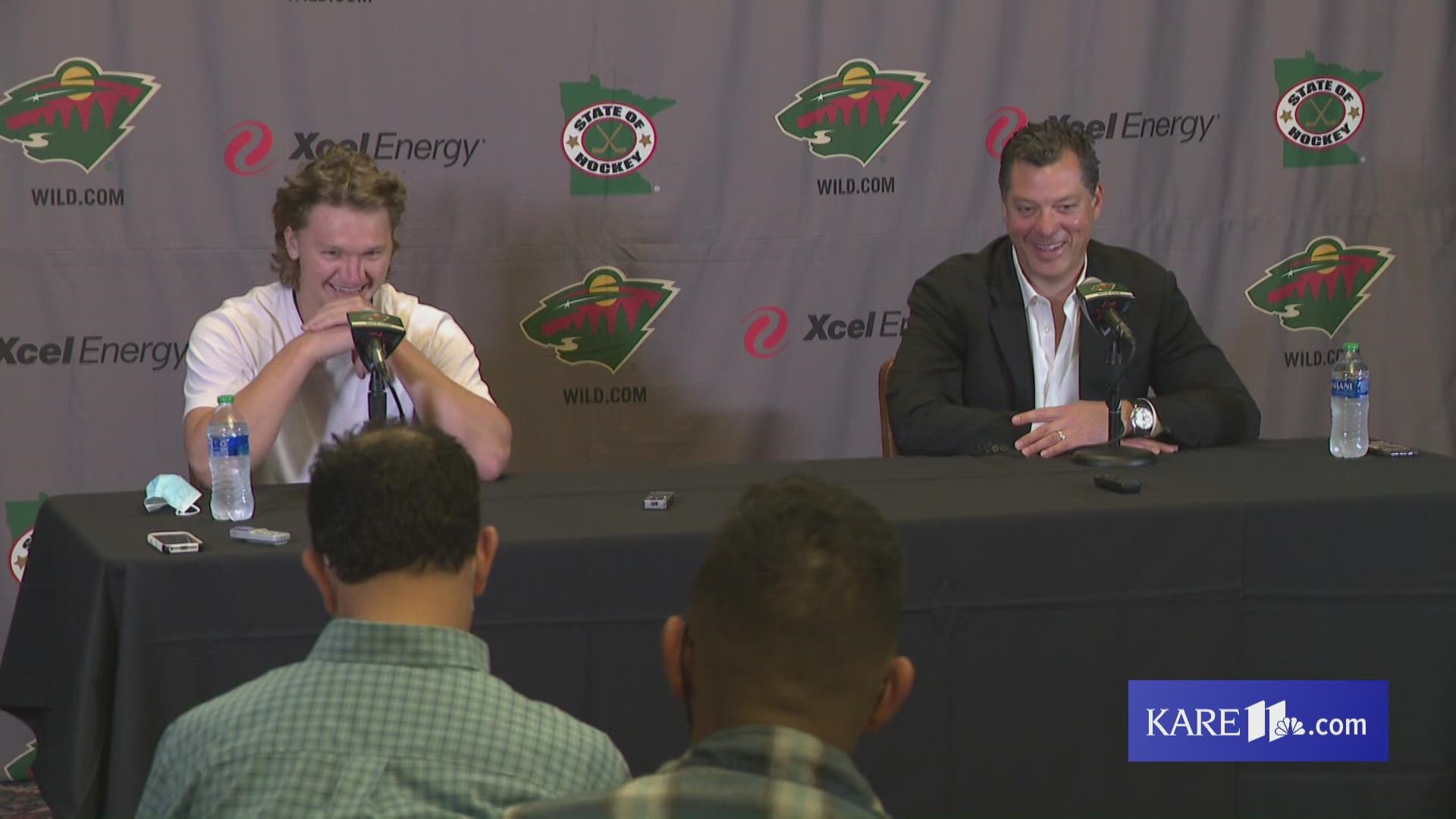 Wild GM Bill Guerin and star forward Kirill Kaprizov met with reporters to discuss the new 5-year, $45 million deal and what went into forging an agreement.