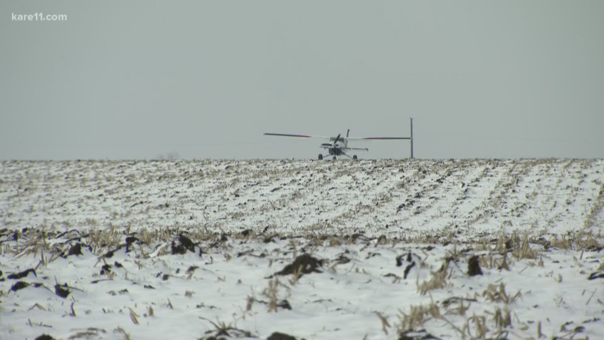 Dakota County Sheriff Captain Rick Schroeder says dispatchers received a call at 11:06 a.m. of a plane down short of the Airlake Airport in Lakeville. The pilot reported the plane suffered engine failure.