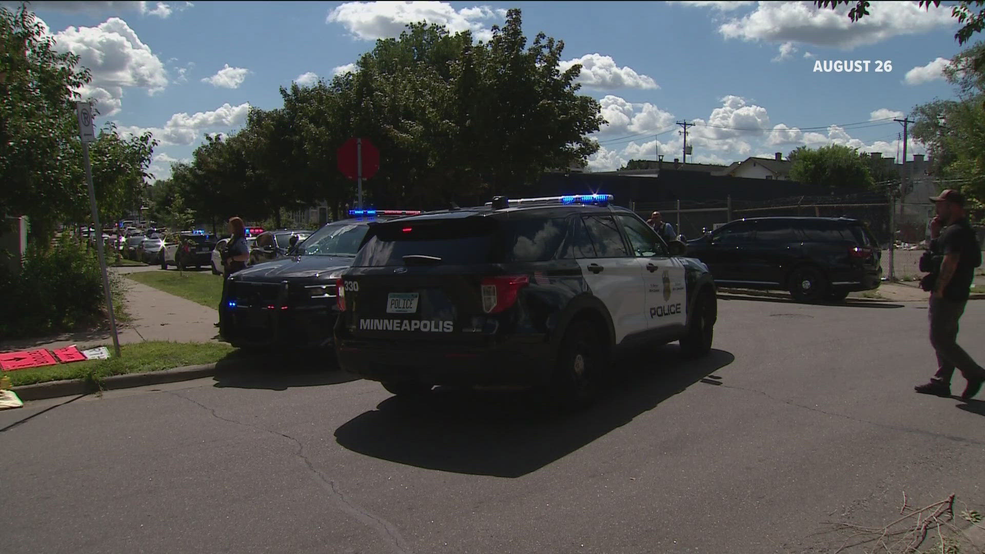 One person was killed and six others were injured after dozens of shots were fired just before 1:30 p.m. on Aug. 26 near 29th Street South and Clinton Avenue South.