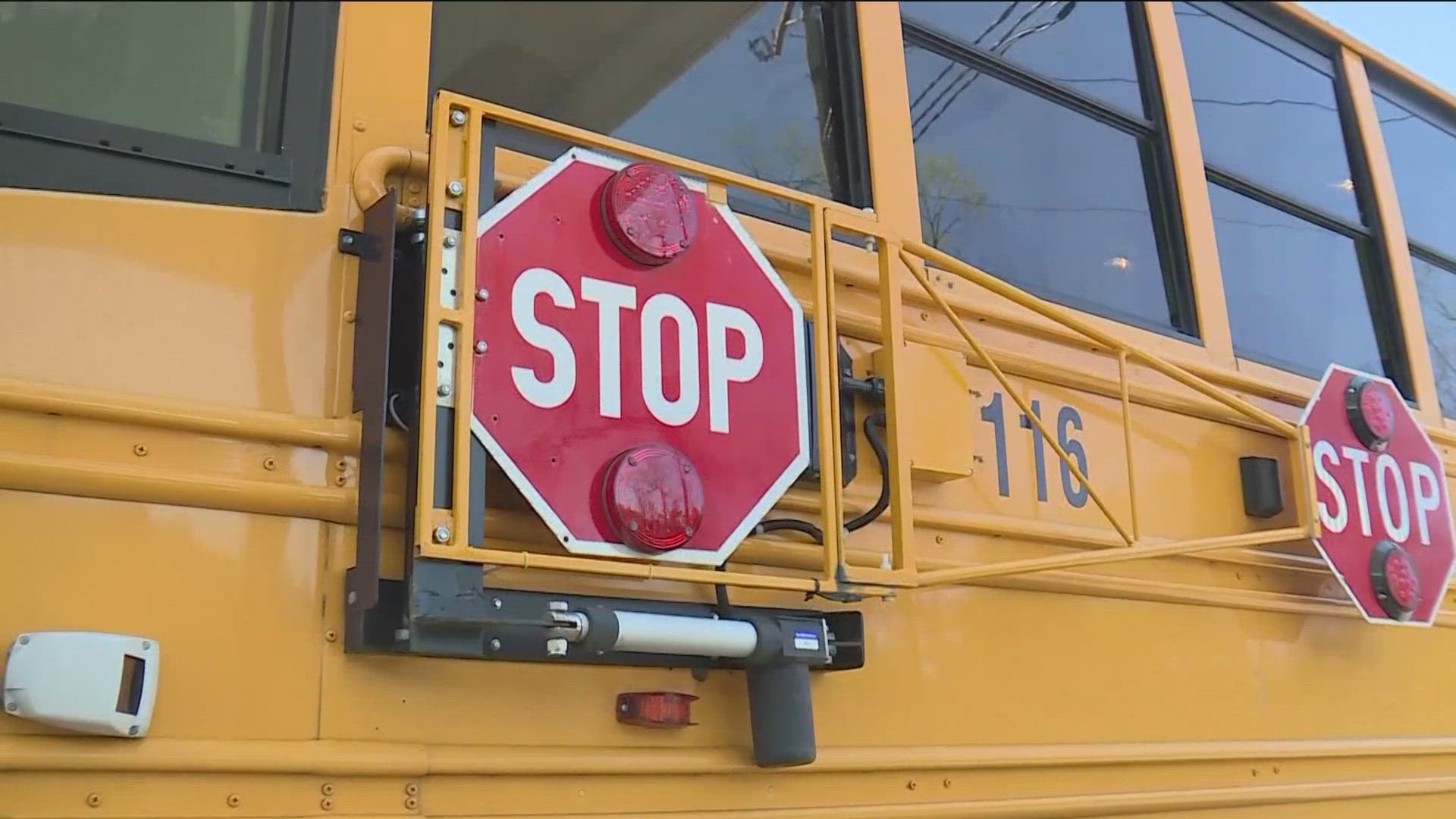 Minnesota state law requires drivers to stop and wait for a school bus with stop-arm extended and flashing lights. Those who don't face a minimum $500 fine.