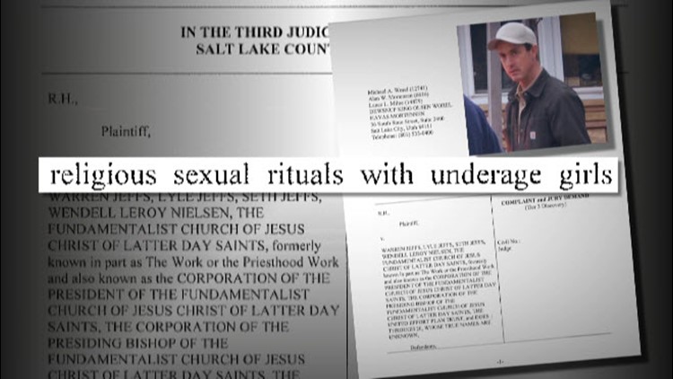 A civil lawsuit accuses Seth Jeffs of arranging religious sexual rituals with underage girls