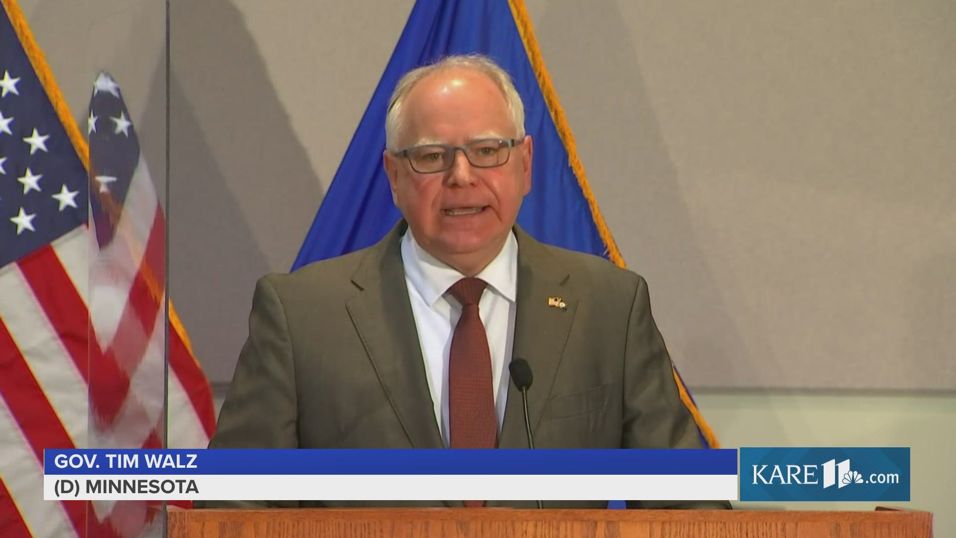 In a briefing to discuss the public safety plan for the Derek Chauvin trial verdict, Governor Tim Walz spoke about racial inequity and the freedom of the press.
