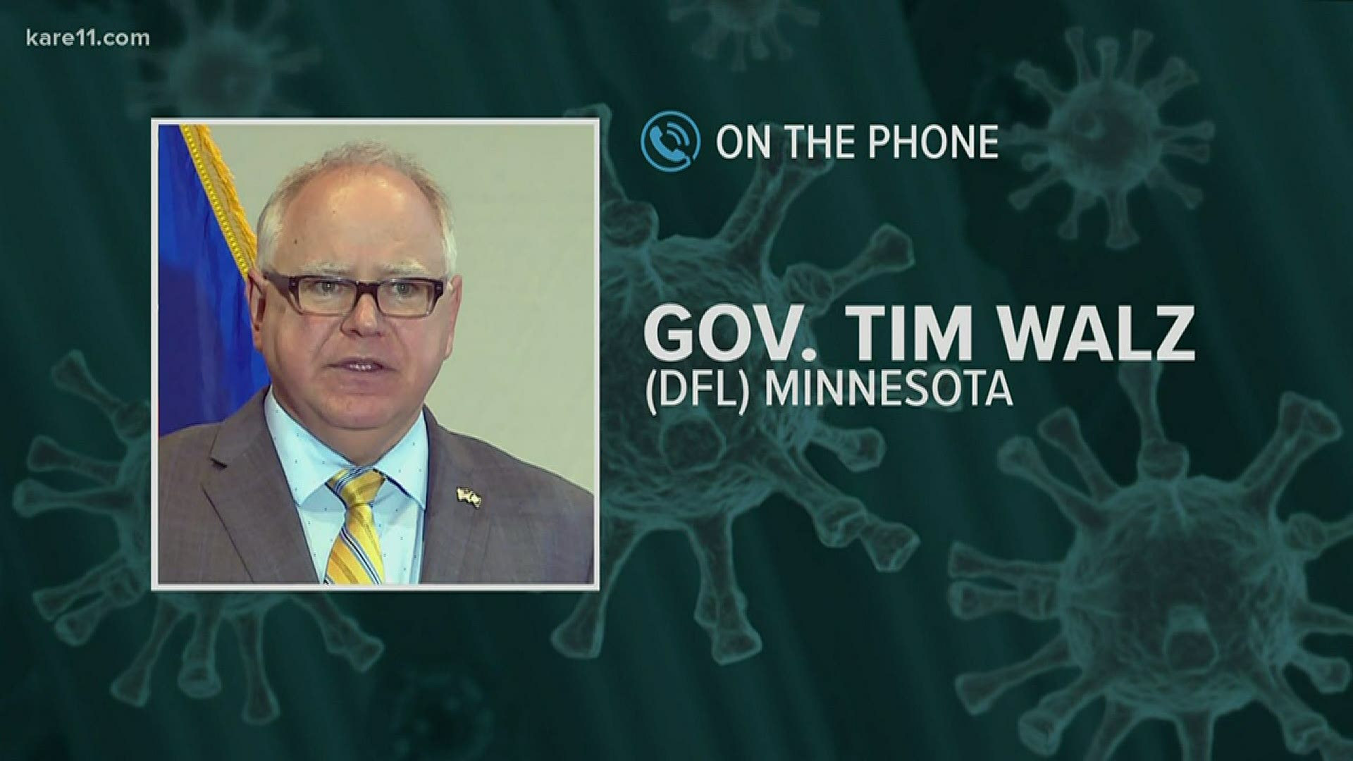 Gov. Walz bristled Thursday at Republican criticism of his decision to use his emergency powers to extend the stay-at-home order through May 4