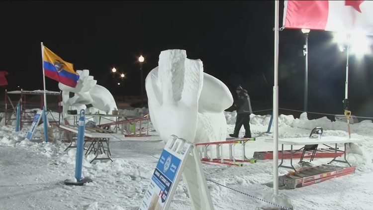Snow Sculpting Championships in Stillwater