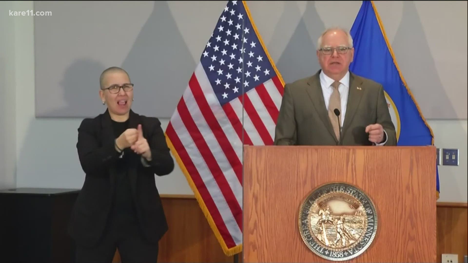 Minnesota Governor Tim Walz outlined his budget priorities Tuesday, with an emphasis on education