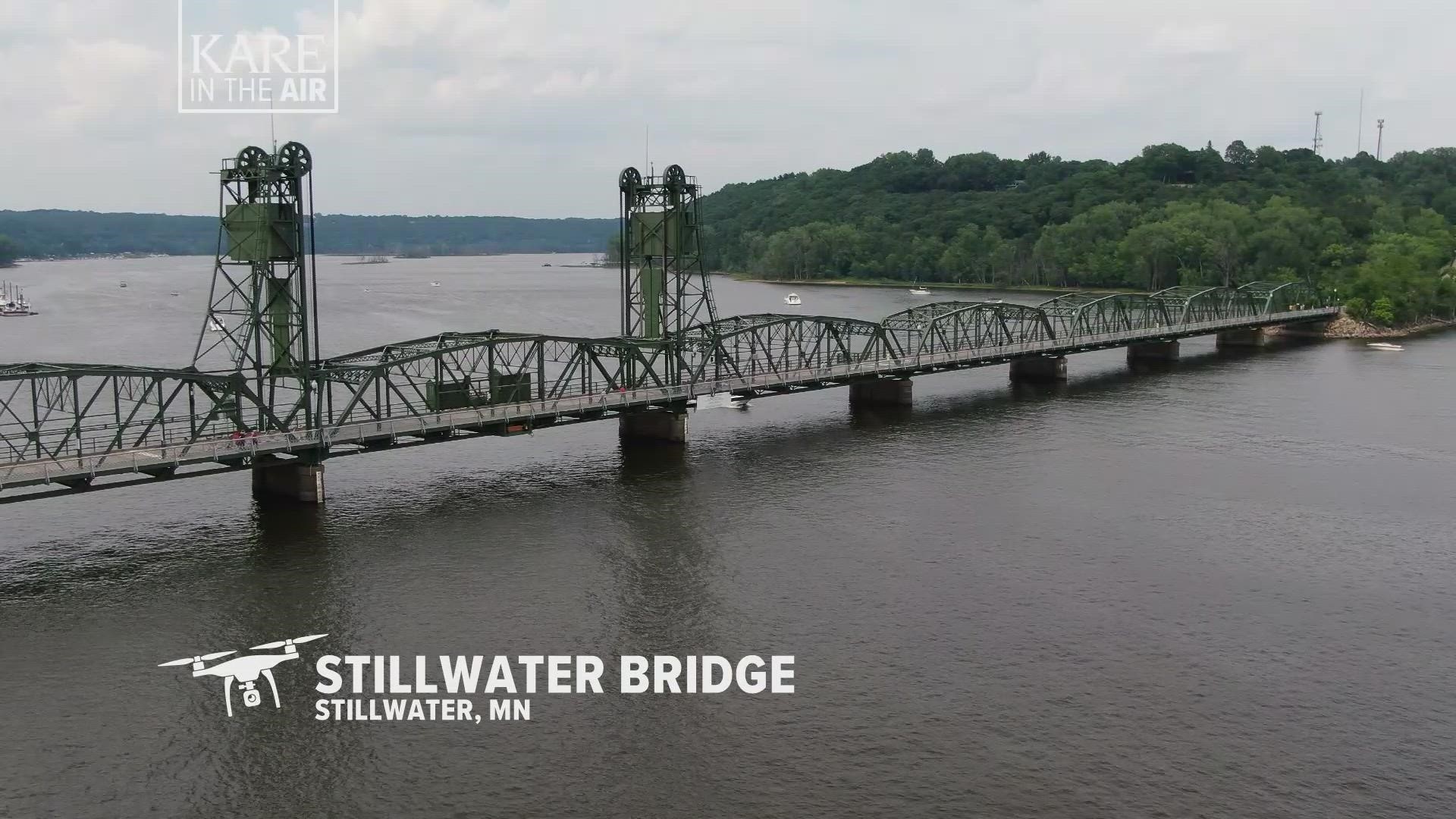 Our summer drone series takes us above the oft-observed and photographed span that takes walkers and bikers across the St. Croix River.