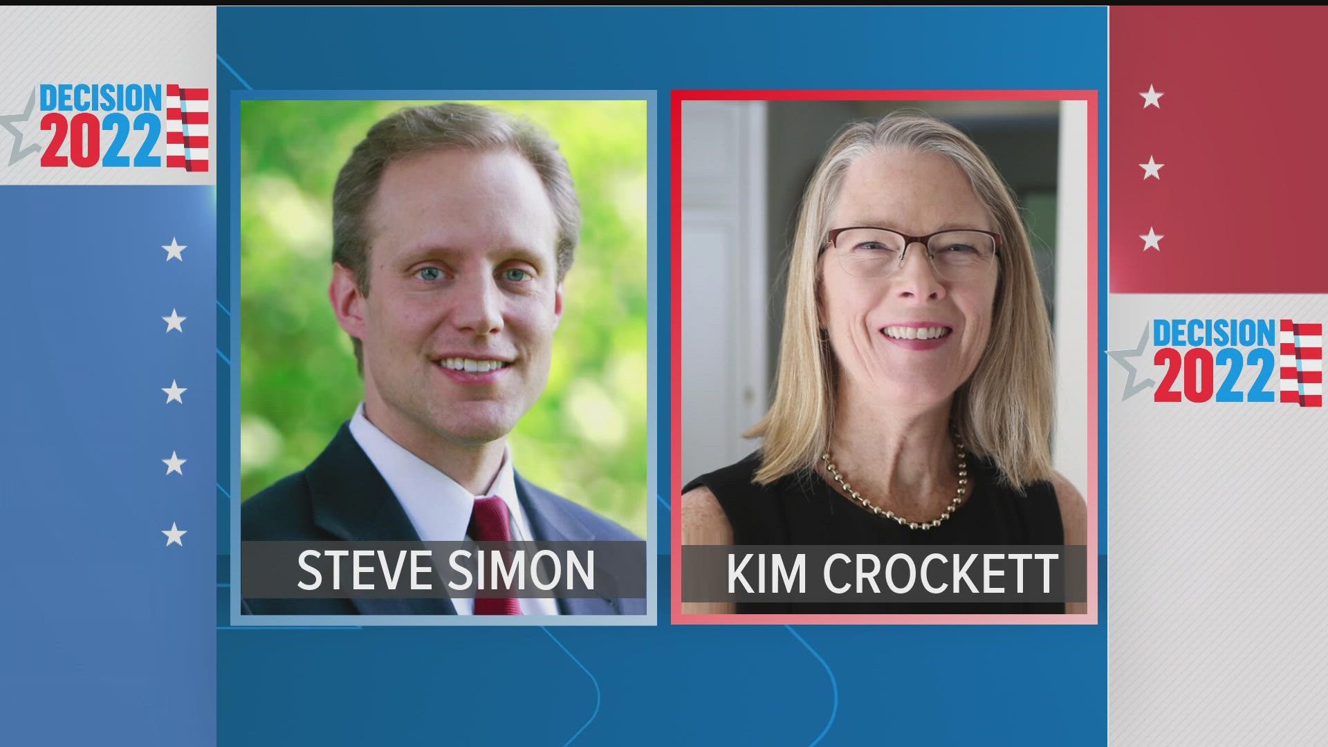 The 2022 election still weighs heavily on the race for Secretary of State between incumbent Democrat Steve Simon and Republican challenger Kim Crockett.