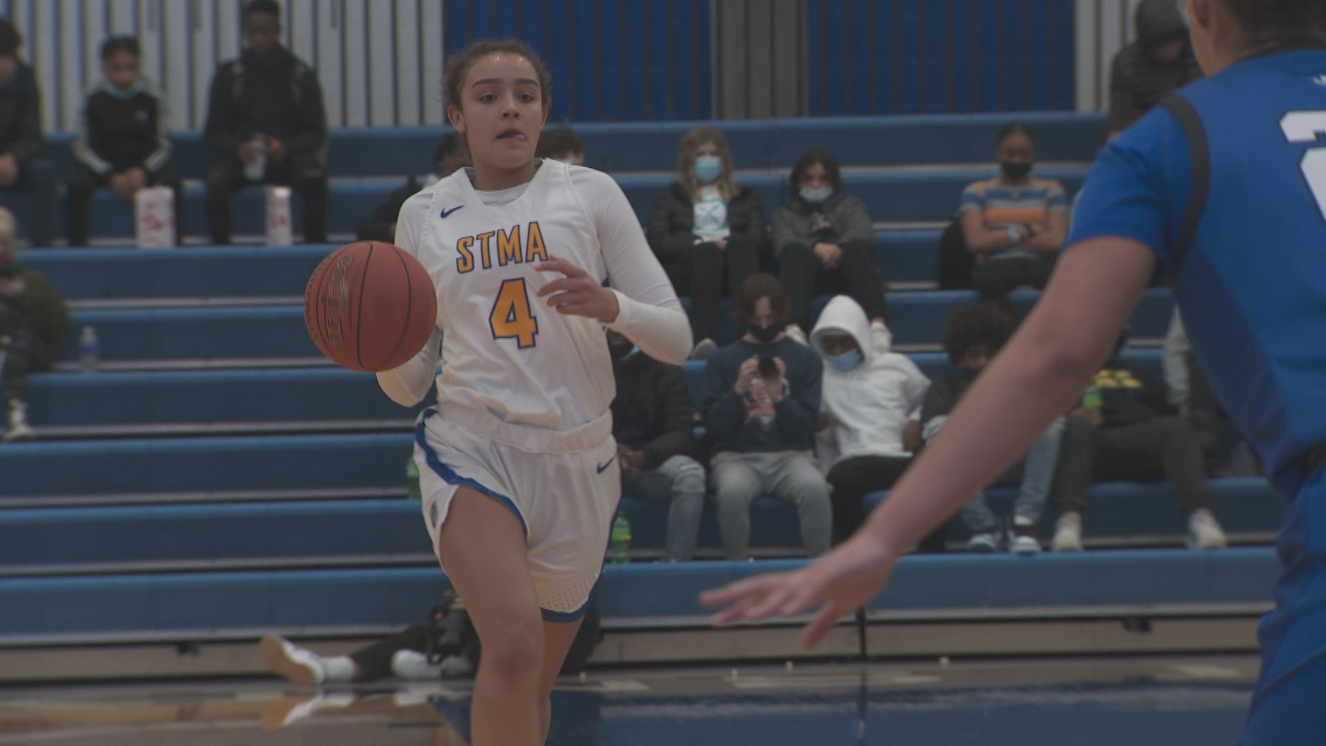 STMA's Tessa Johnson overcame a gruesome leg injury to lead her team in scoring.