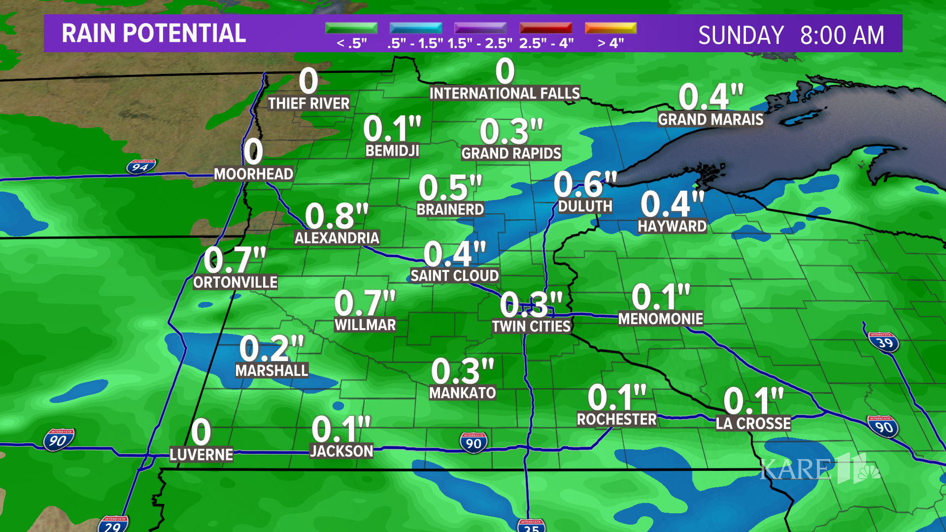 Current weather forecast in the Twin Cities | kare11.com