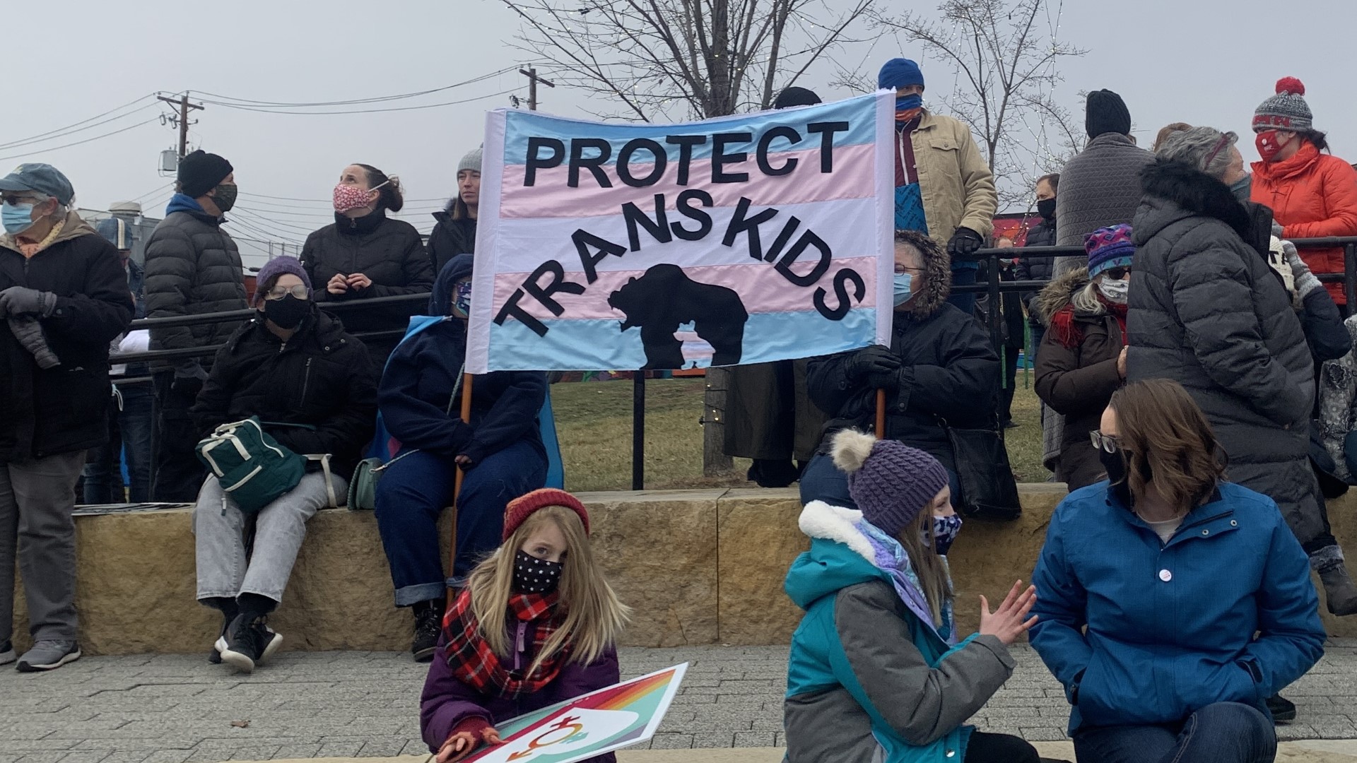 Saturday afternoon, several local organizations held a rally to show their support for transgender, non-binary, and LGBTQ+ kids.