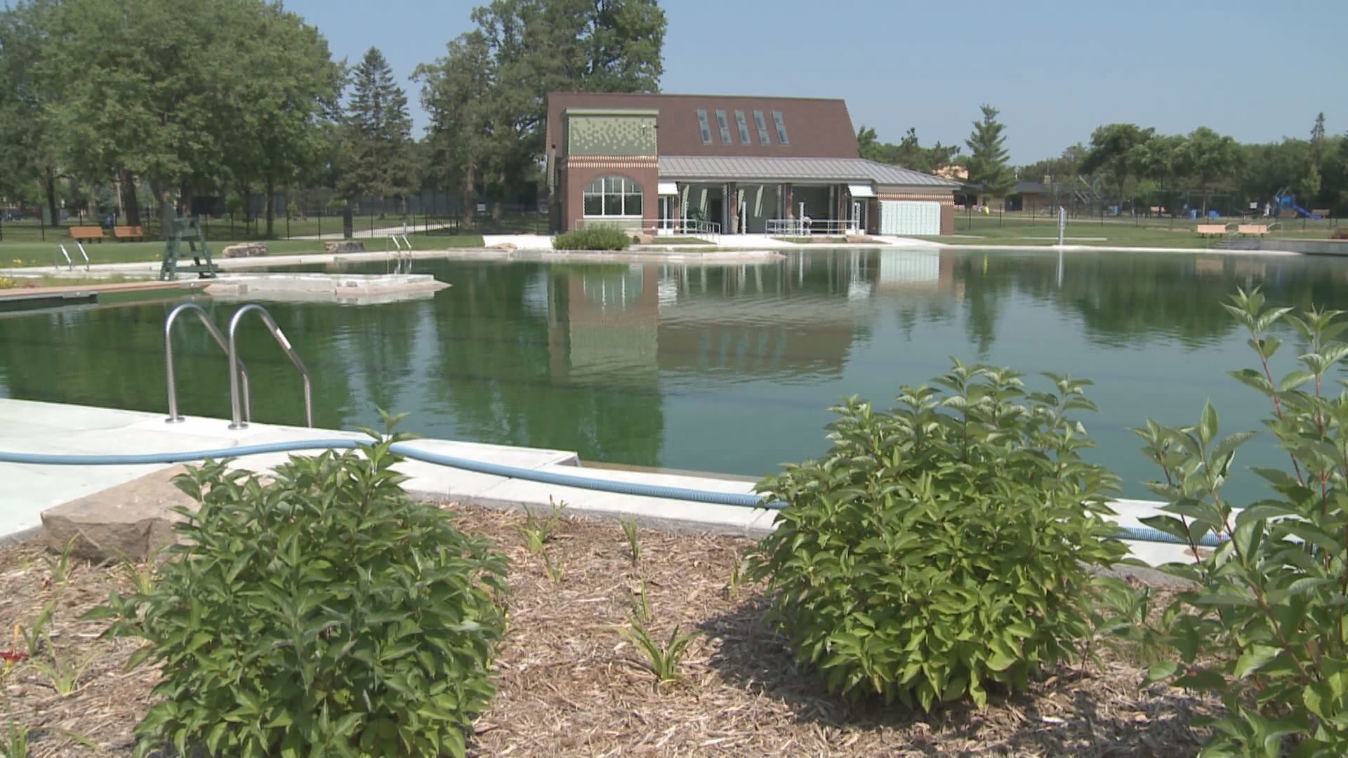 Parks officials said the pool will be closed "pending findings."