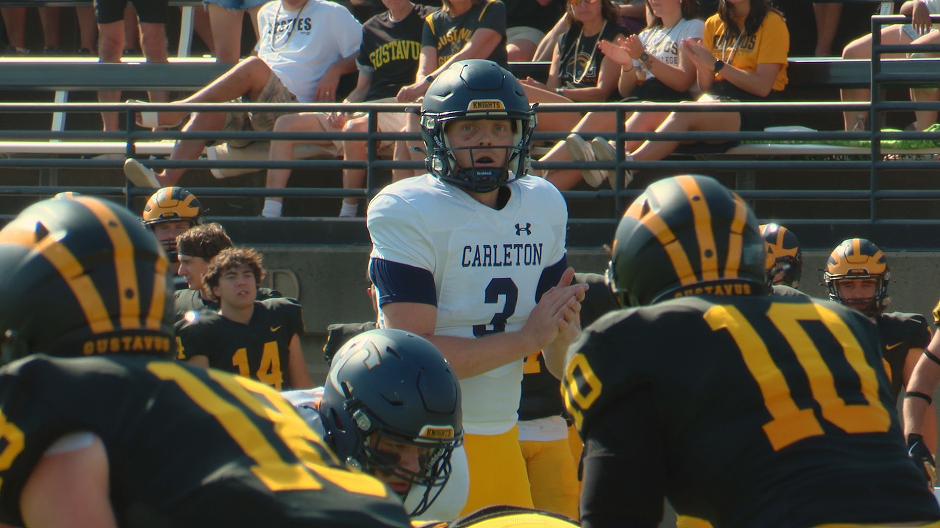 Knights quarterback Jack Curtis is playing his senior season with teammates while undergoing chemotherapy in a fight against late-stage 2 Hodgkin's Lymphoma.