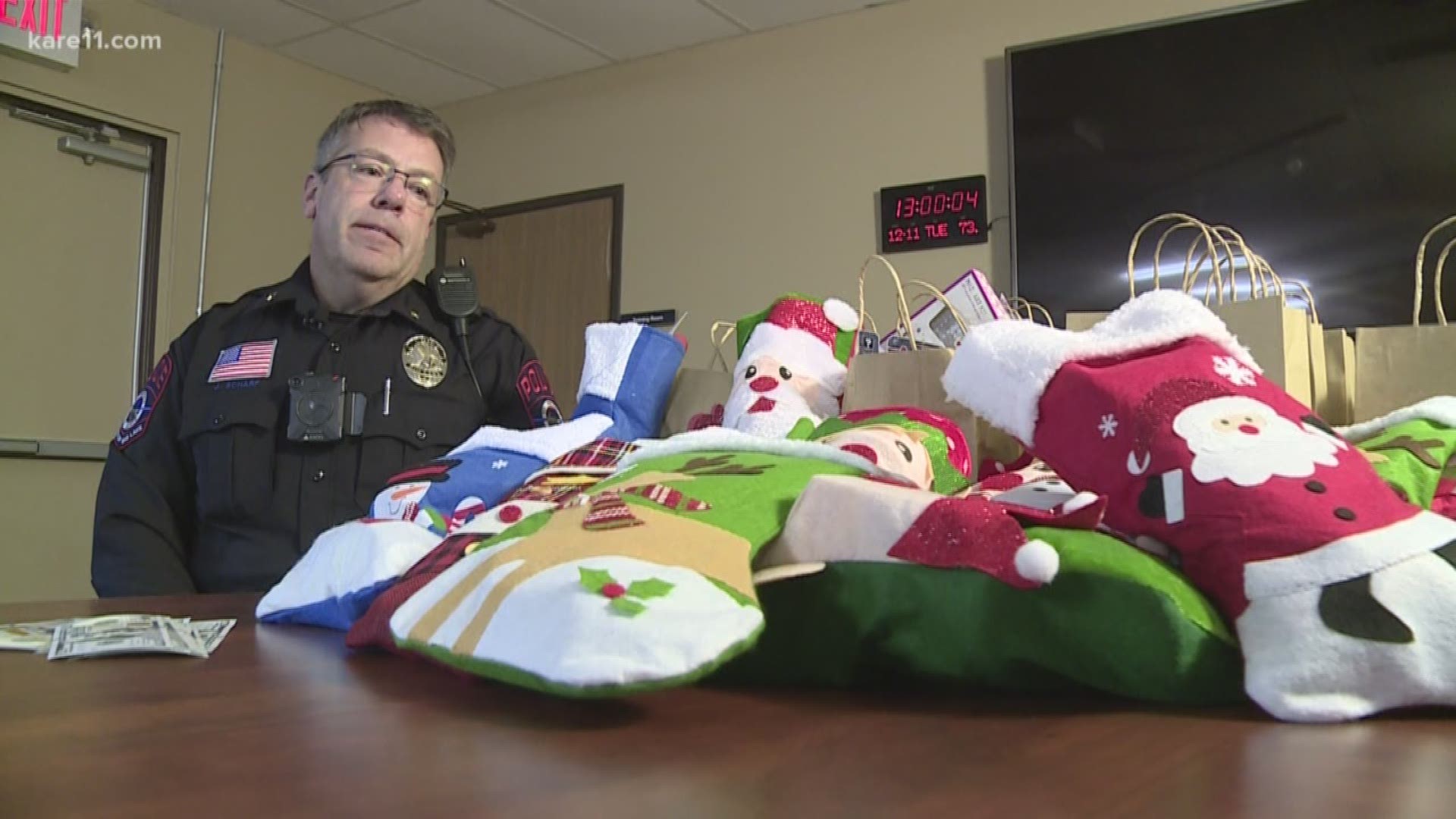 Holiday cheer is on patrol in Big Lake... after one anonymous donation to the police department that came with a simple request.