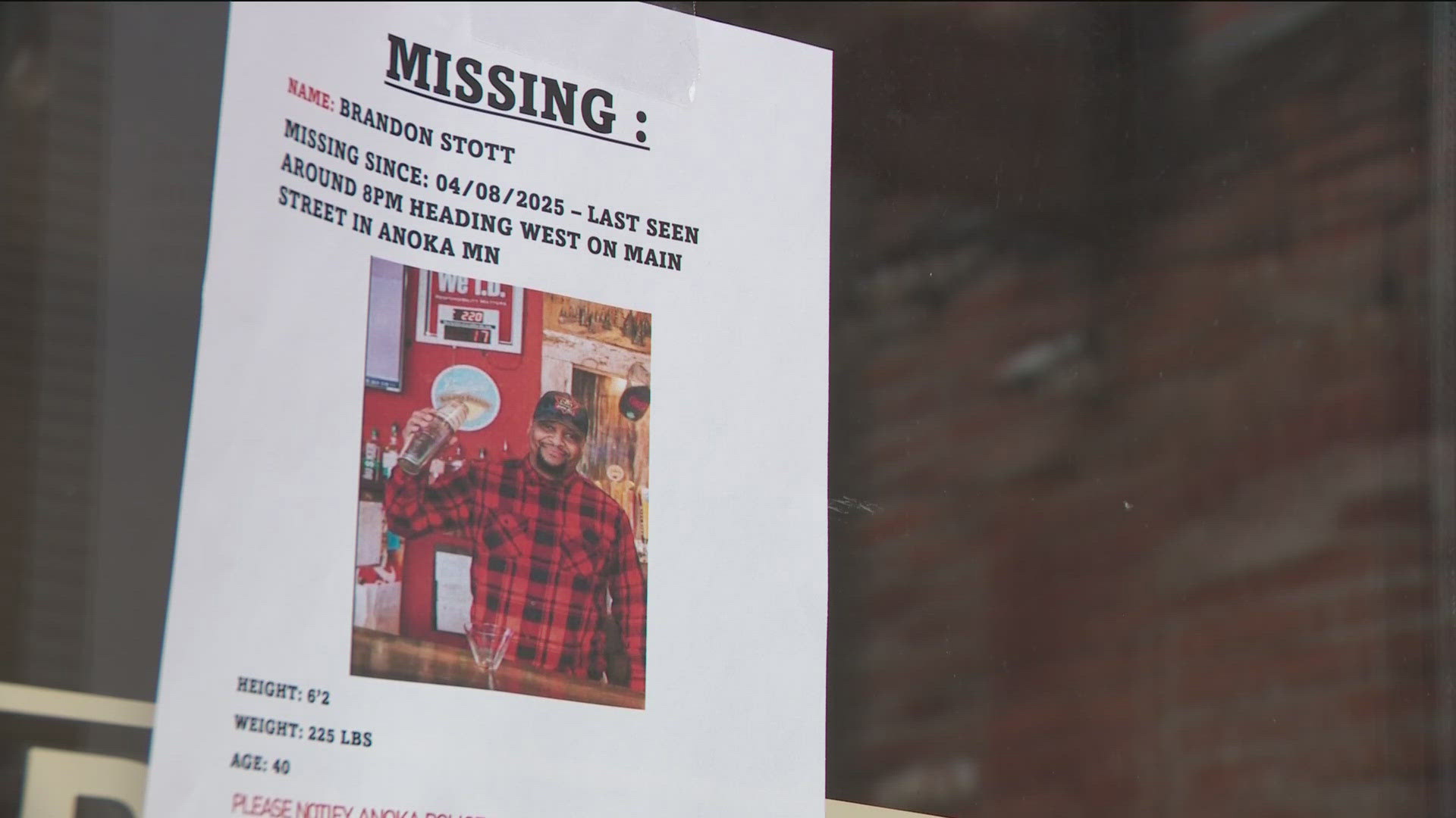The tavern will be closed on Sunday, April 13, so staff and community members can search for him.