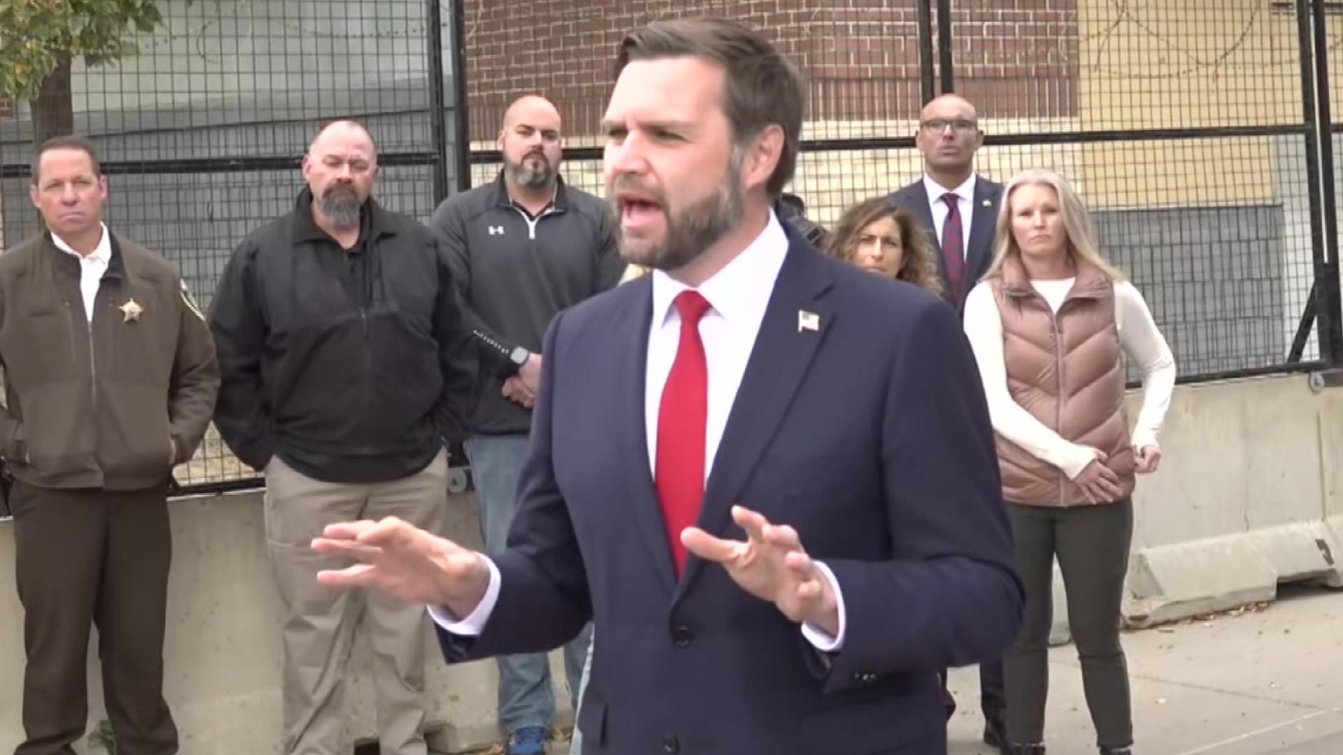 JD Vance was joined by retired law enforcement and others to talk about the riots in the Twin Cities following the murder of George Floyd in 2020.