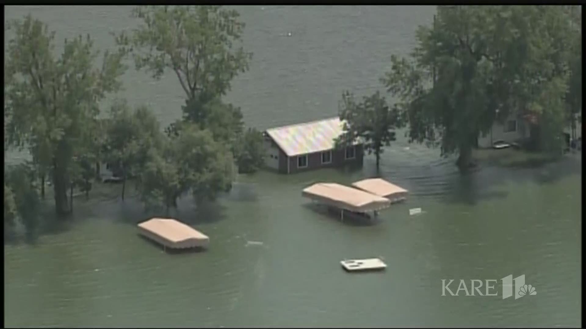 SKY 11 captures footage of the flooding in southwestern Minnesota. https://kare11.tv/2NmIdAU