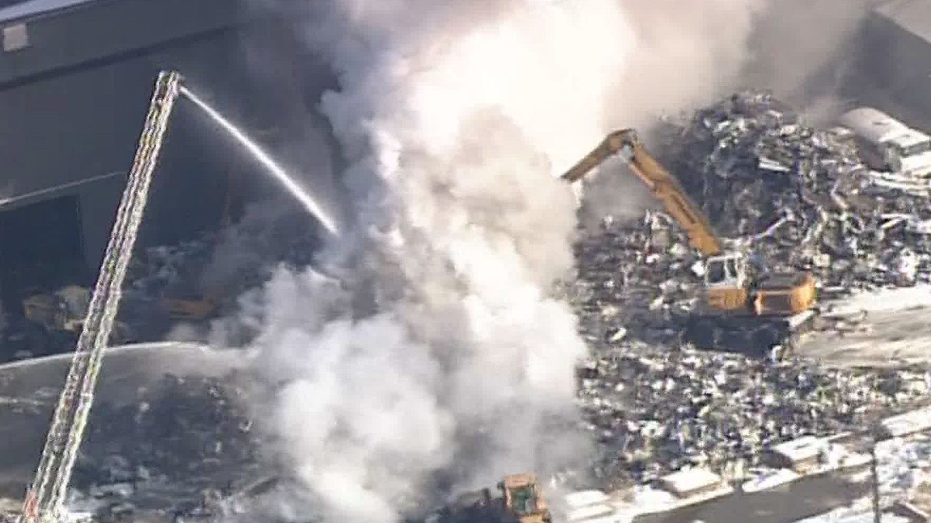 Firefighters battle industrial fire at AMG Resources in St. Paul ...