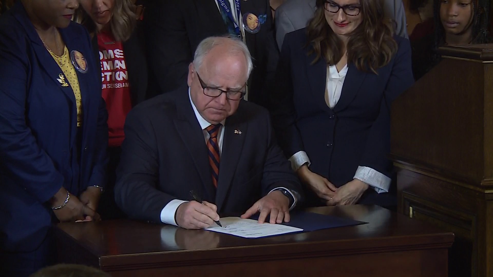 Gov. Walz signs gun control measures into law with public safety bill