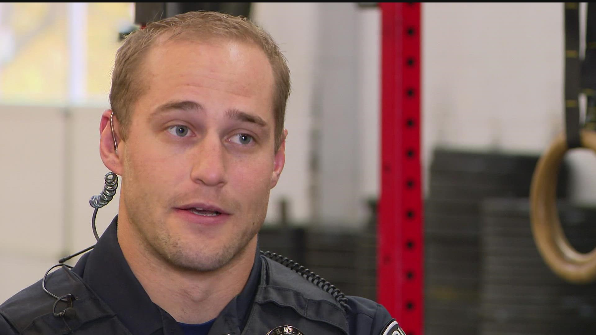 South St. Paul police sergeant Mike Dahl says he was in the right place at the right time.