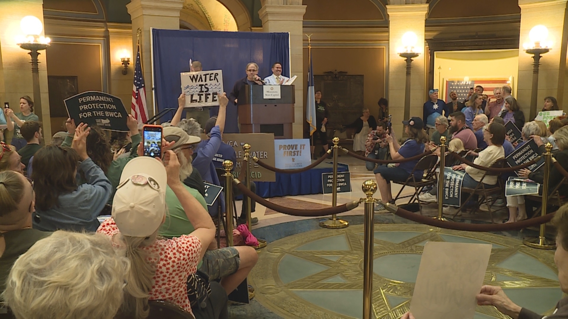 Earth Day rally at Minnesota State Capitol focuses on mining and potential impact on freshwater resources