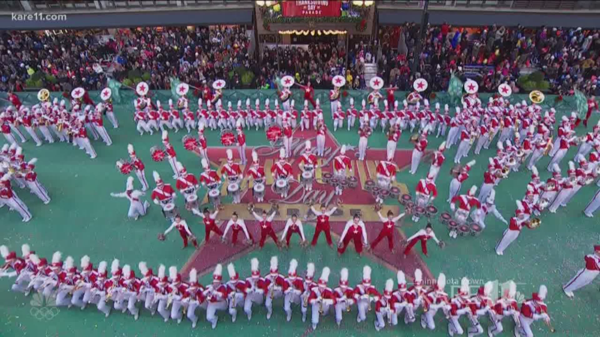 MN high school band appears in Macy's parade