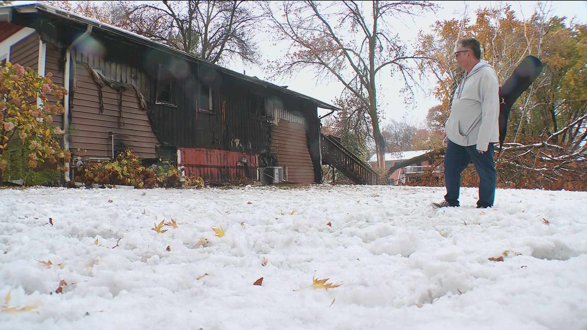 The homeowner says everything in his home is destroyed.