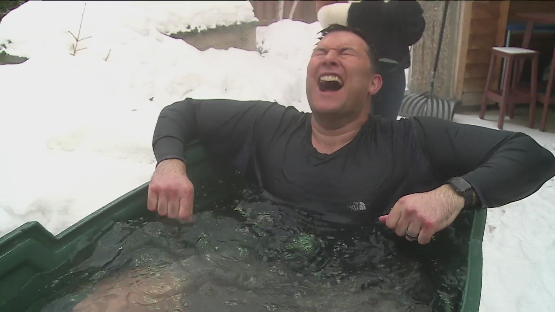Anchor Chris Hrapsky took a frigid dip to celebrate the 25th anniversary of the Polar Plunge as he raised more than $500 before the end of KARE 11 Saturday.